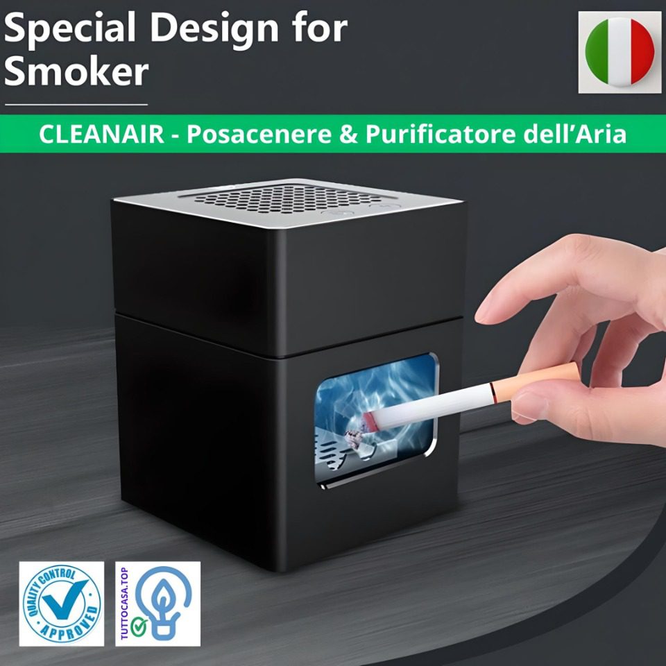 Posacenere Elettrico - CLEAN AIR Aria Fresca - immagine 7