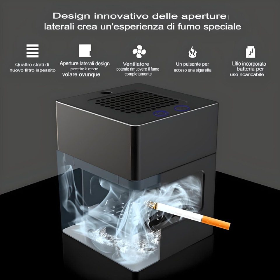 Posacenere Elettrico - CLEAN AIR Aria Fresca - immagine 11