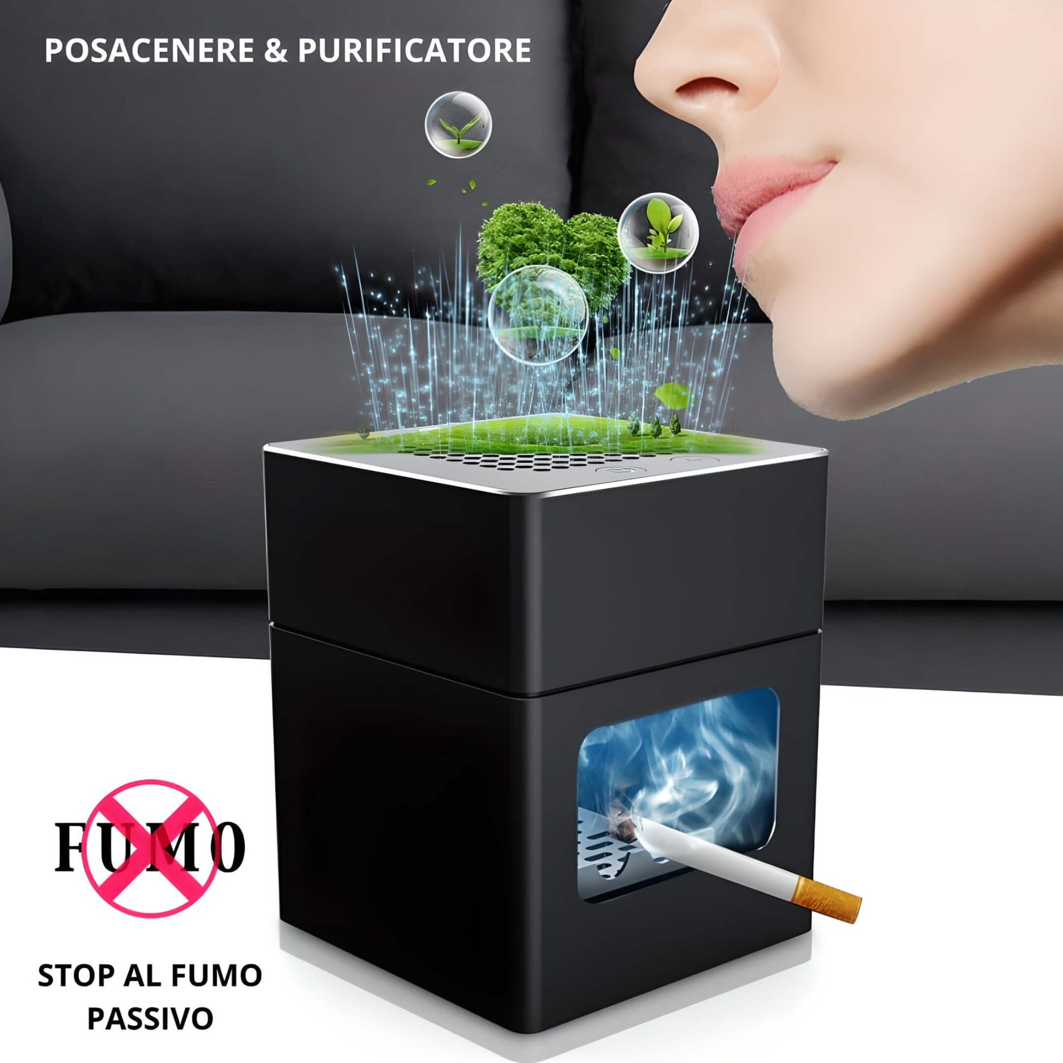 Posacenere Elettrico - CLEAN AIR Aria Fresca