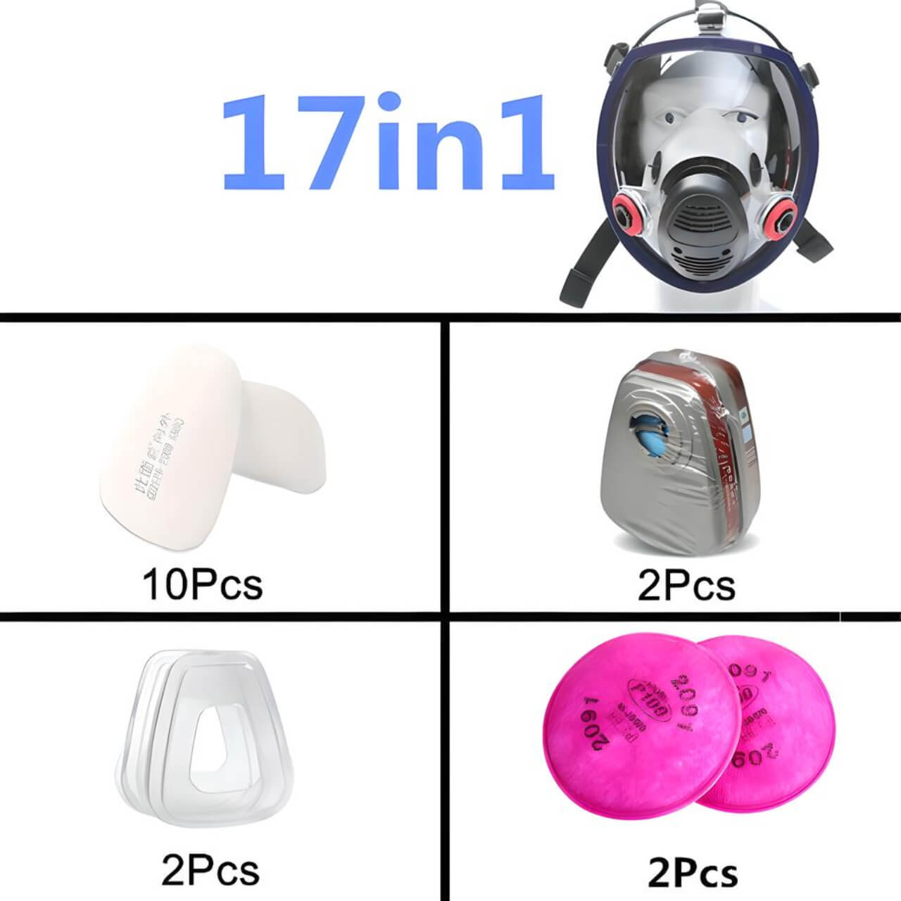 DINAMICA 🔥 Respiratore e Maschera Facciale SURVIVAL AIR NBC - immagine 3