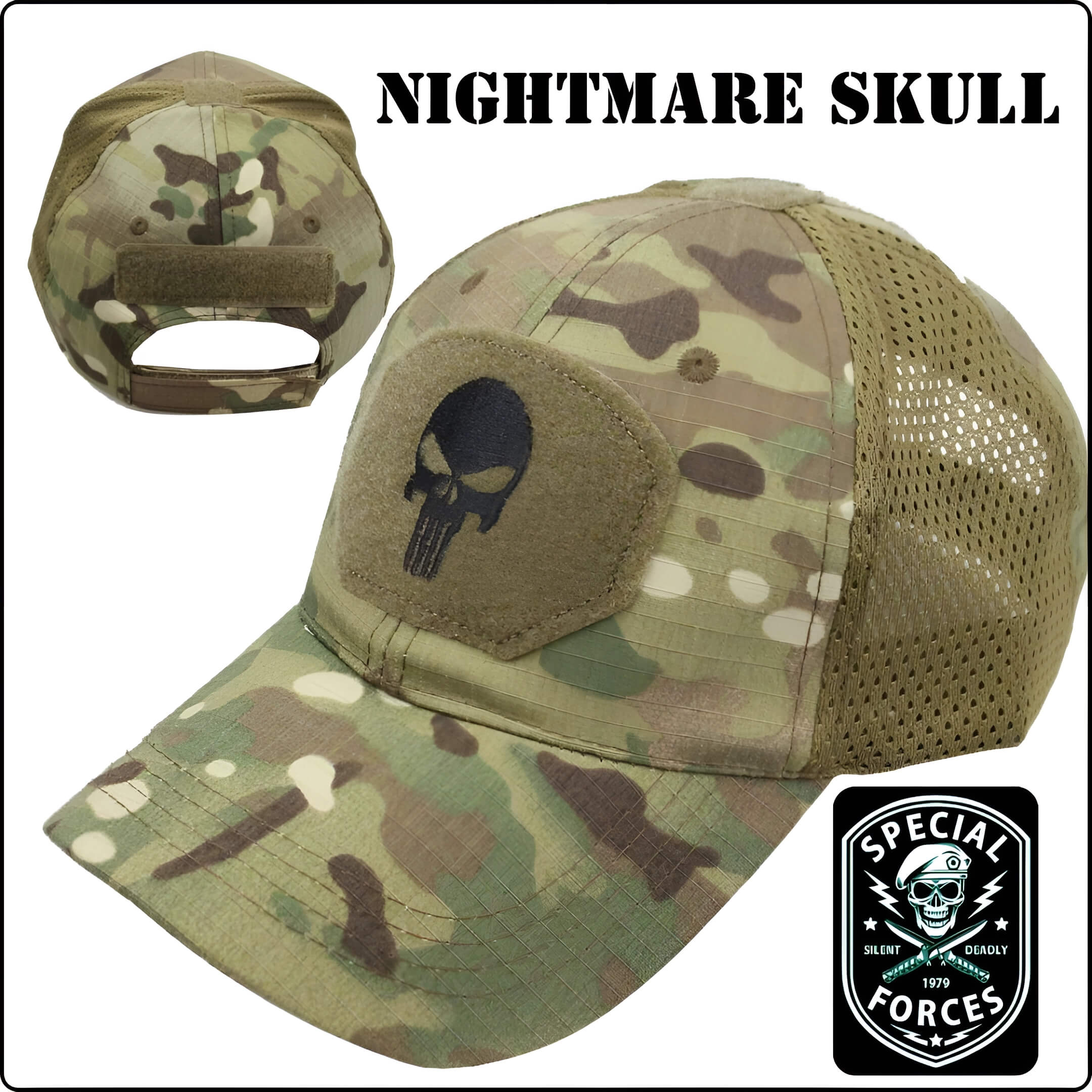 DINAMICA 🔥 Cappellino NIGHTMARE SKULL - immagine 2